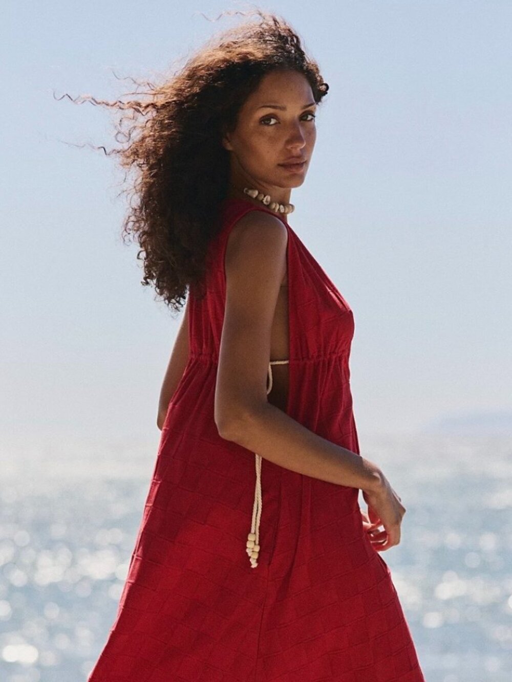 Free People Tidebreaker Midi Dress Large NWT - Picture 9 of 15